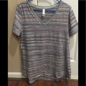 Christy tee - V neck - stripes